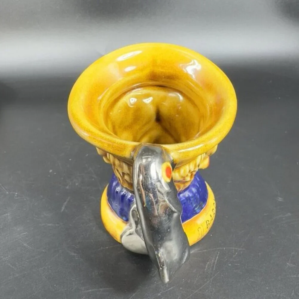 Vintage Lord Nelson‎ Pottery Fisherman Silver Fish Handle Toby Mug Cup England